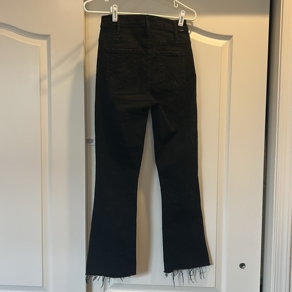 MOTHER Hustler Ankle Fray Black Not Guilty Jeans - Picture 6 of 9
